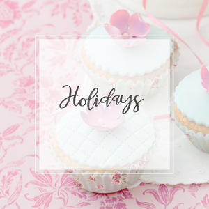 Holidays collection cupcake background