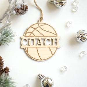Basketball Coach Christmas Gift, Christmas Tree Ornament Appreciation Gift