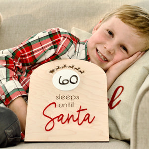 Christmas Countdown, Personalized Advent Calendar, Countdown to Santa