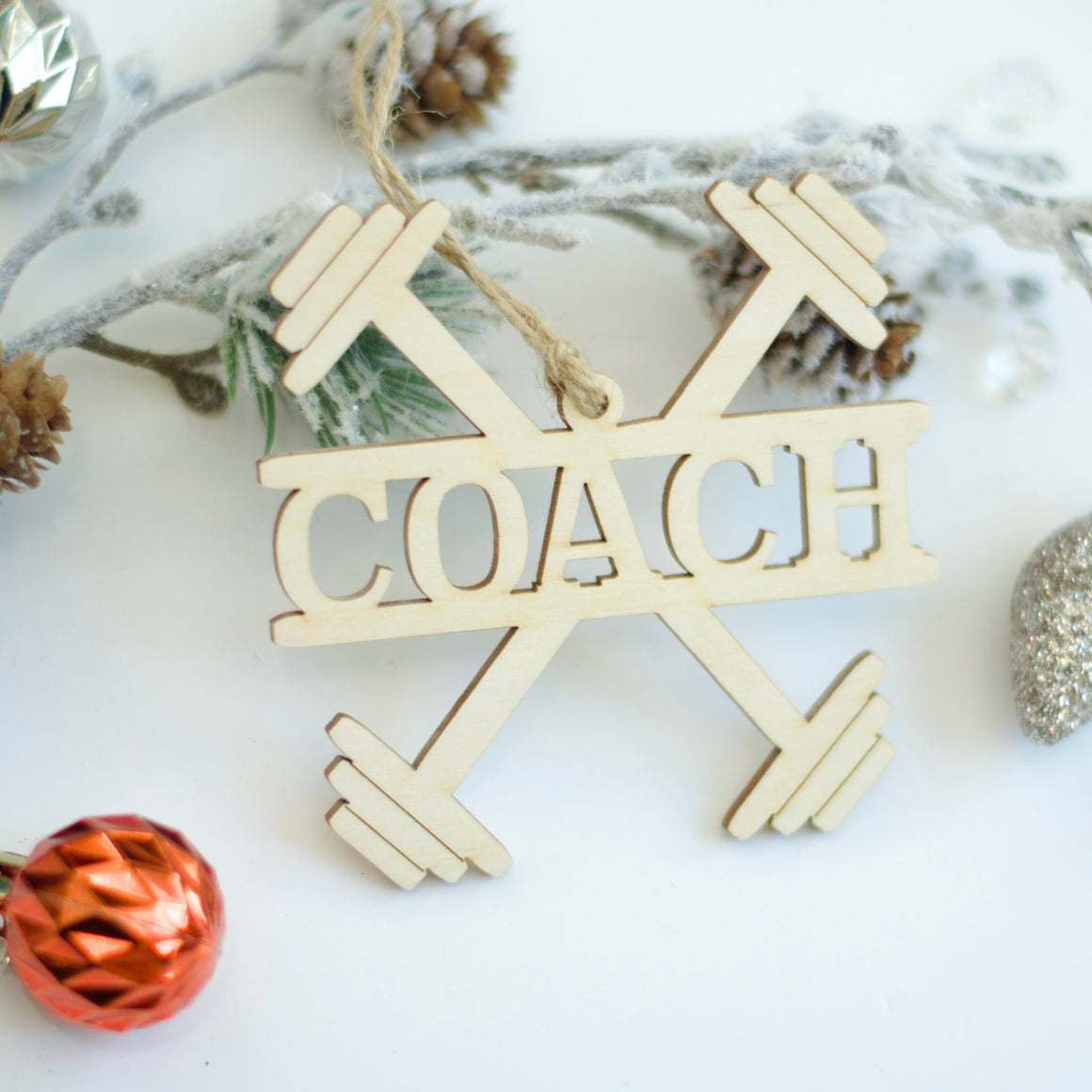 Crossfit Coach Christmas Gift, Christmas Tree Ornament Appreciation Gift for Crossfit Coach