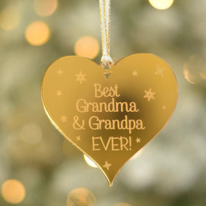 Best Grandma and Grandpa Ever Christmas Tree ornament