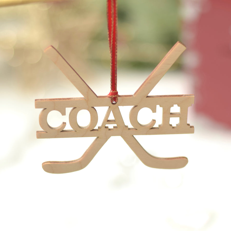 Hockey Coach Gift, Christmas Gifts for Hockey Coach, Christmas Ornament for Tree