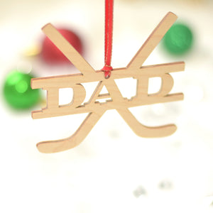 Hockey Gifts for Dad, Hockey Ornaments for Christmas Tree for Men, Stocking Stuffer