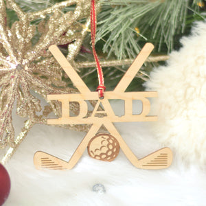 Dad golf ornament stocking stuffer for him 