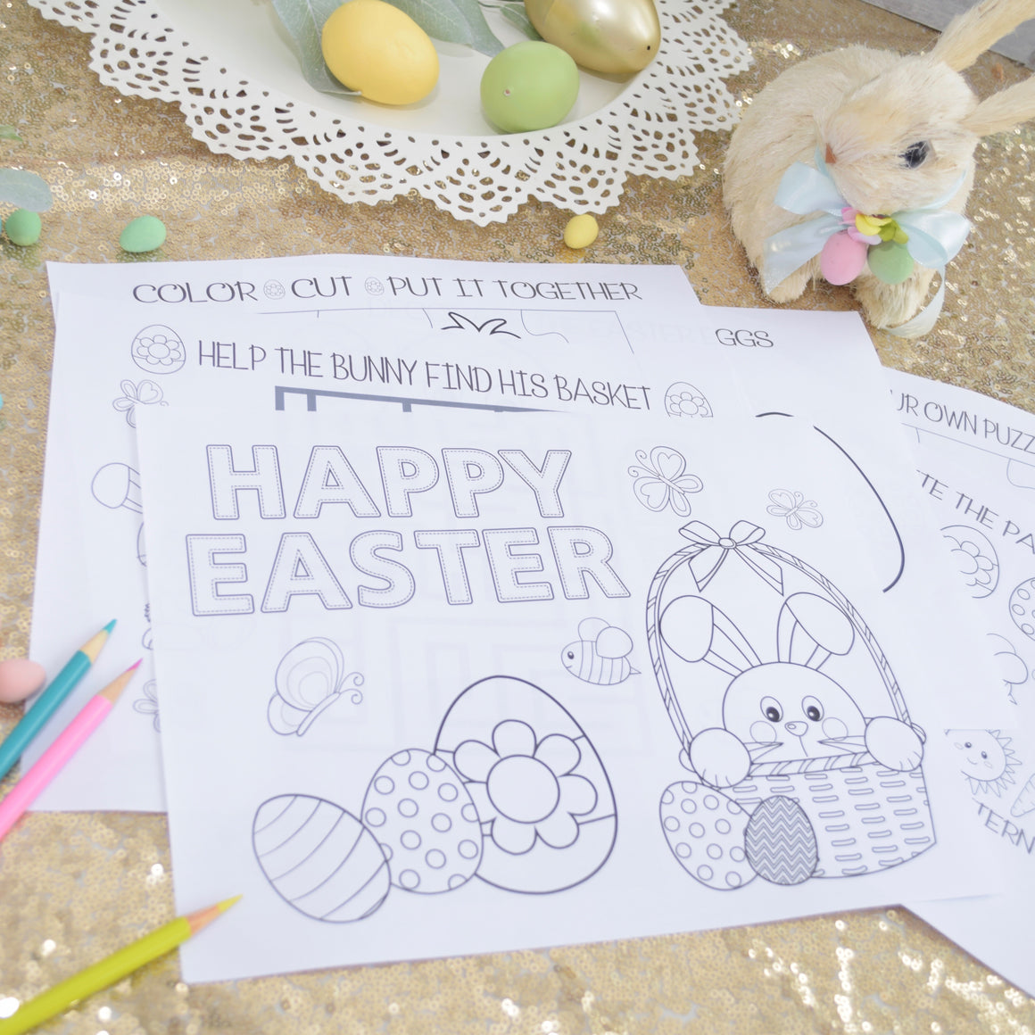 Easter Coloring Pages, Easter Activity Pages
