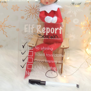 Personalized Elf Report Naughty or Nice list for Kids