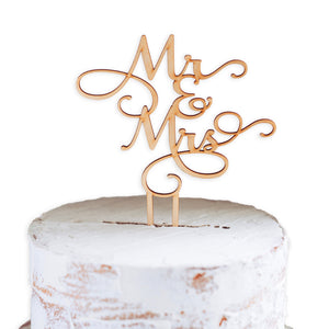 Mr and Mrs Cake Topper for Wedding
