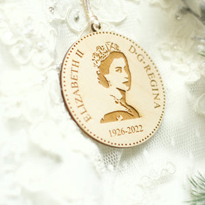 Queen Elizabeth Christmas Ornament, In Memory of Her Majesty the Queen