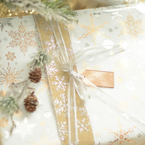 Rose Gold Gift tag for holiday wrapping