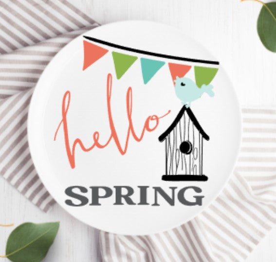 March 11 - DIY Spring Painting - Hello Spring Round
