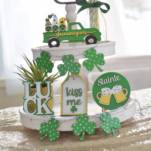 DIY KIT - St Patricks Day Decorations for Tiered Tray and Decorative Shelves