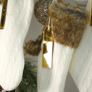 Stocking Tags, Customized Christmas Stocking Tags, Gold, Rose Gold, Silver or Wood 2