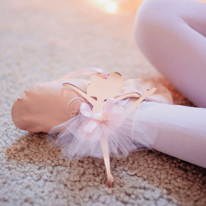 Pink and Gold Ballerina Christmas Tree Ornament