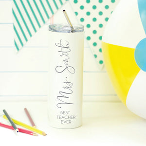 Personalized Stainless Steel Tumbler for End of Year Teacher Gifts