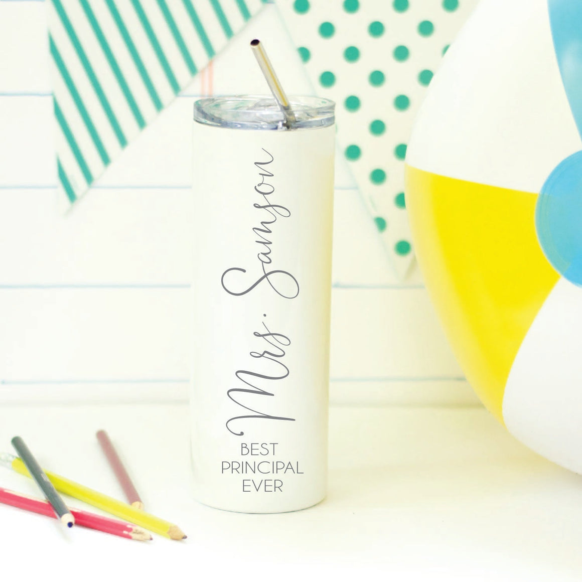 Principal Gift, Personalized Stainless Steel Tumbler for End of Year Appreciation Gifts
