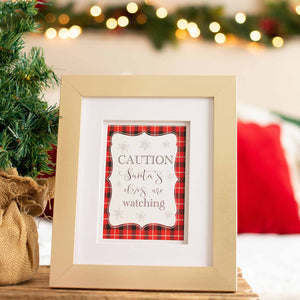 Santa is Watching You Sign - Printable Sign for Christmas Eve