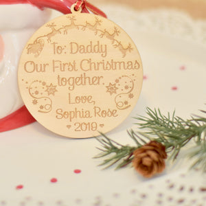 Daddy's first Christmas ornament