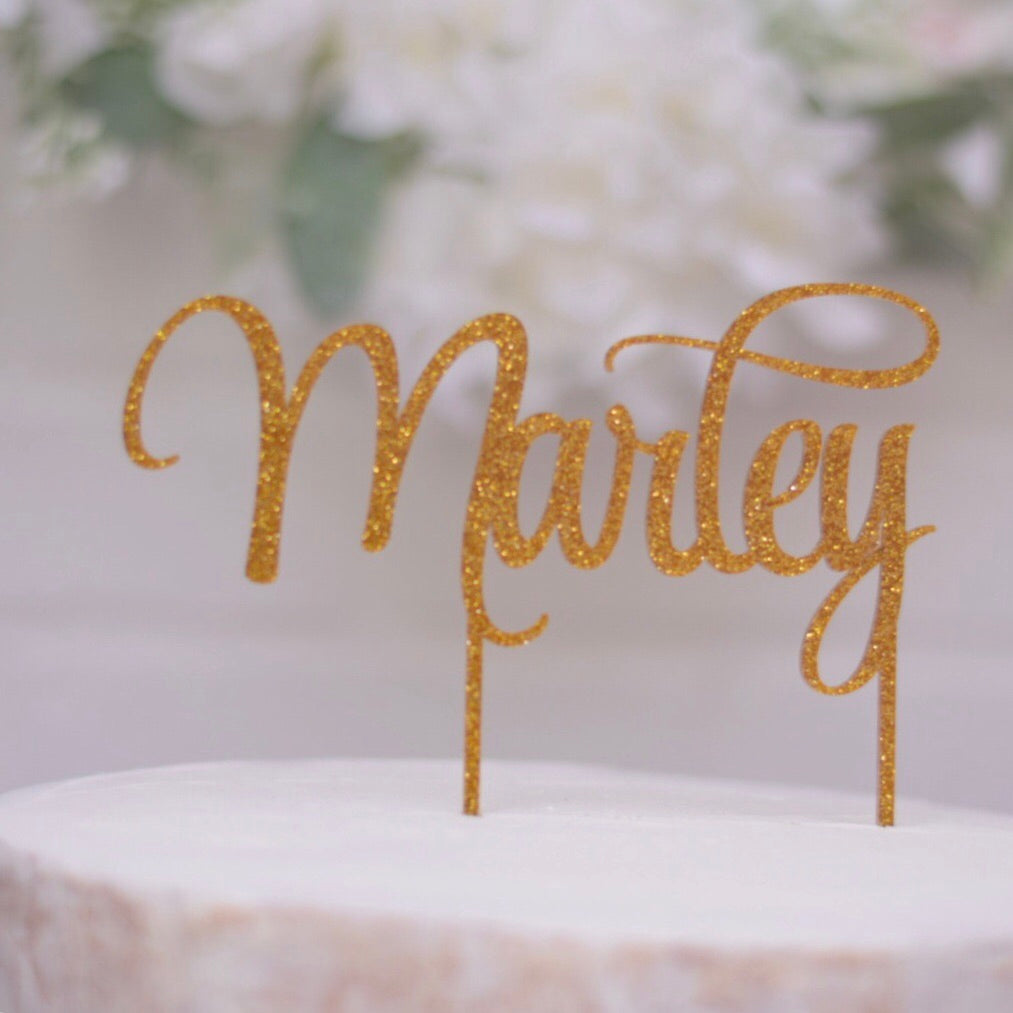 Gold Cake Topper for Wedding, Personalized Cake Topper, Rustic Wedding Cake  Topper, Custom Mr Mrs Cake Topper, Anniversary Cake Toppers 