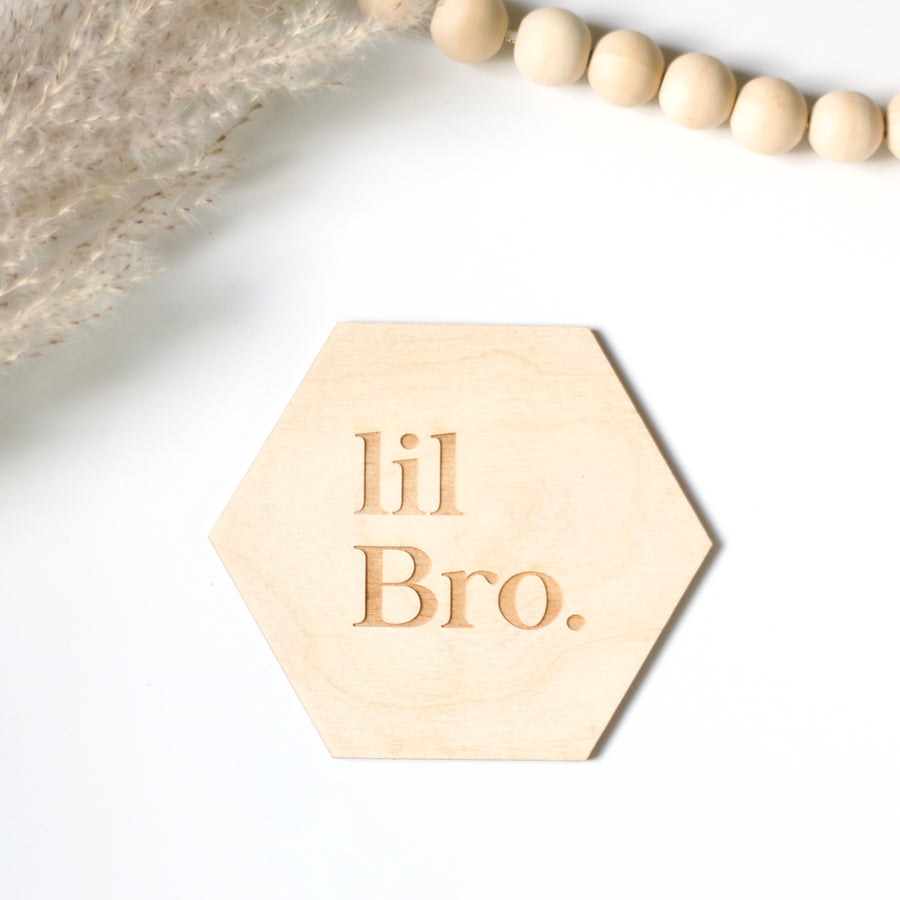 Lil Bro Newborn Photography Sign
