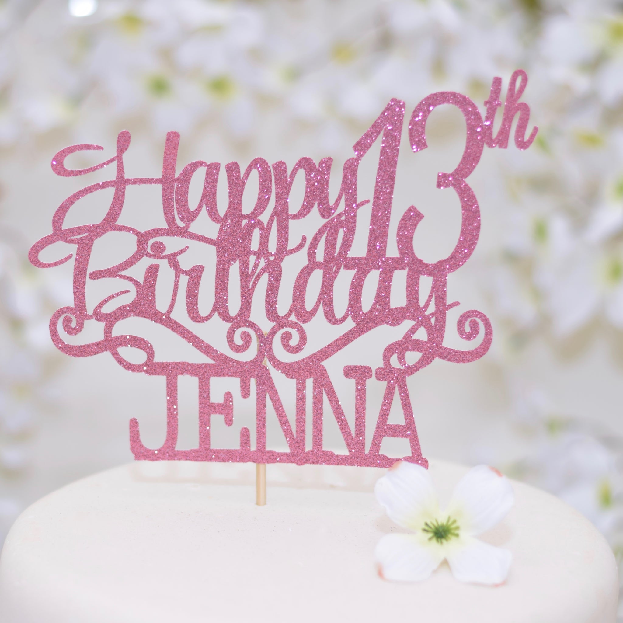 Happy 13th Birthday ,Birthday cake topper – The Party Glitter Store