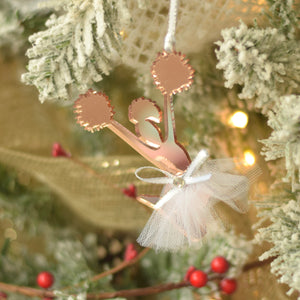 Rose Gold Christmas tree Cheerleader decoration