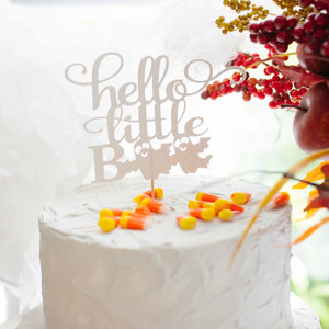 hello little boo cake topper sip and see